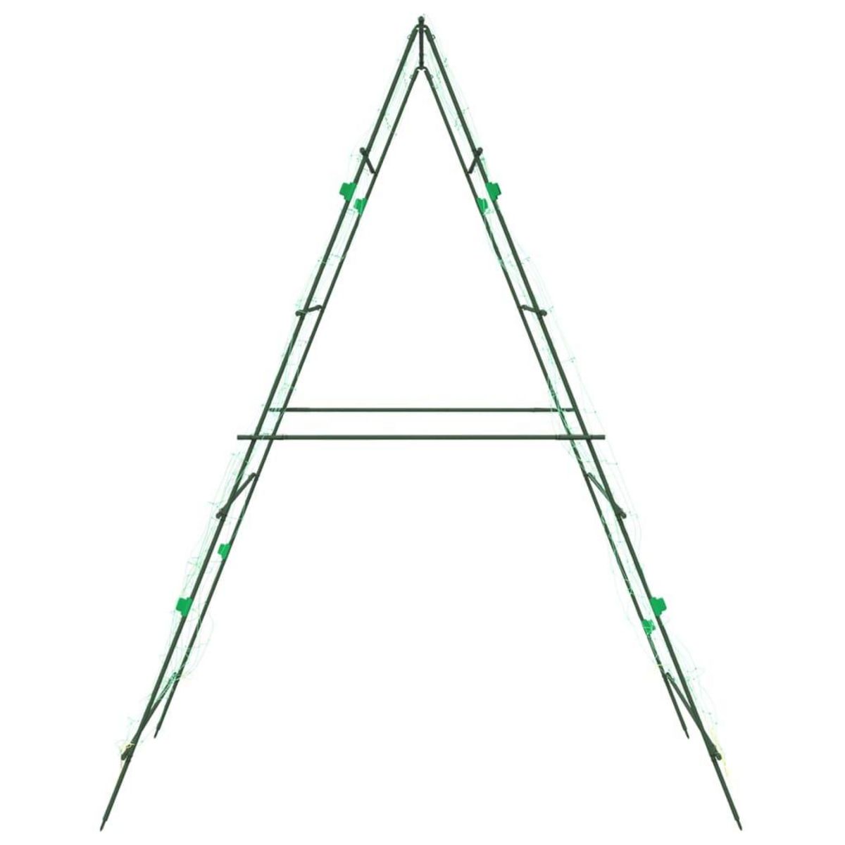 VIDAXL Treillis de jardin pour plantes grimpantes 2 pcs forme A acier