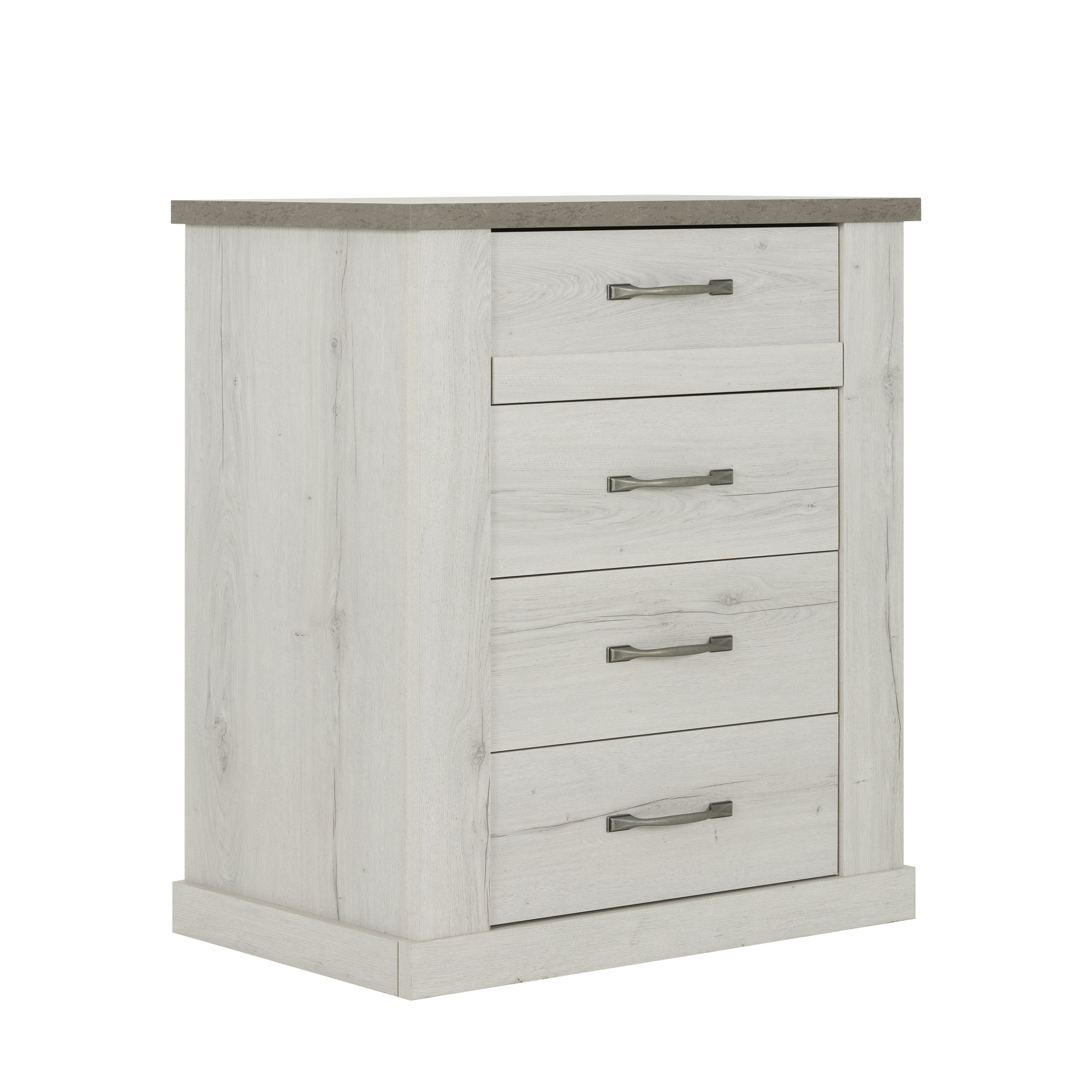 Voir la diapositive 1 : Chiffonier 4 tiroirs L73xH108xP45cm GENEVE