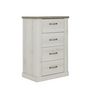 Voir la diapositive 1 : Chiffonier 4 tiroirs L73xH108xP45cm GENEVE