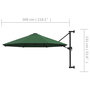 Voir la diapositive 6 : VIDAXL Parasol mural avec mat metallique 300 cm Vert