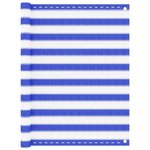 VIDAXL Ecran de balcon Bleu et blanc 120x500 cm PEHD