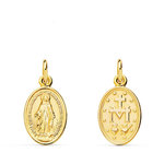L'ATELIER D'AZUR Médaille Or 18 Carats 750 Jaune Vierge Miraculeuse - Chaîne Offerte