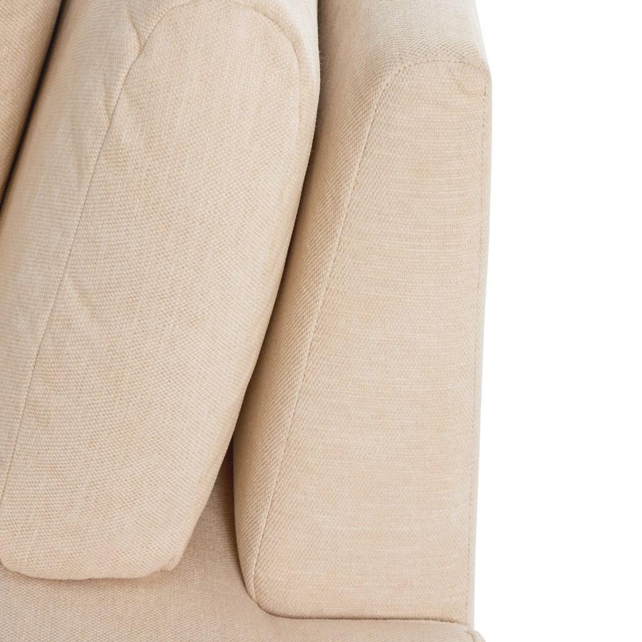 Voir la diapositive 6 : LISA DESIGN Santorini - module d'assise droit - en tissu texturé