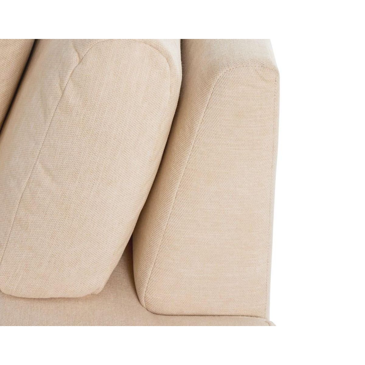 LISA DESIGN Santorini - module d'assise droit - en tissu texturé