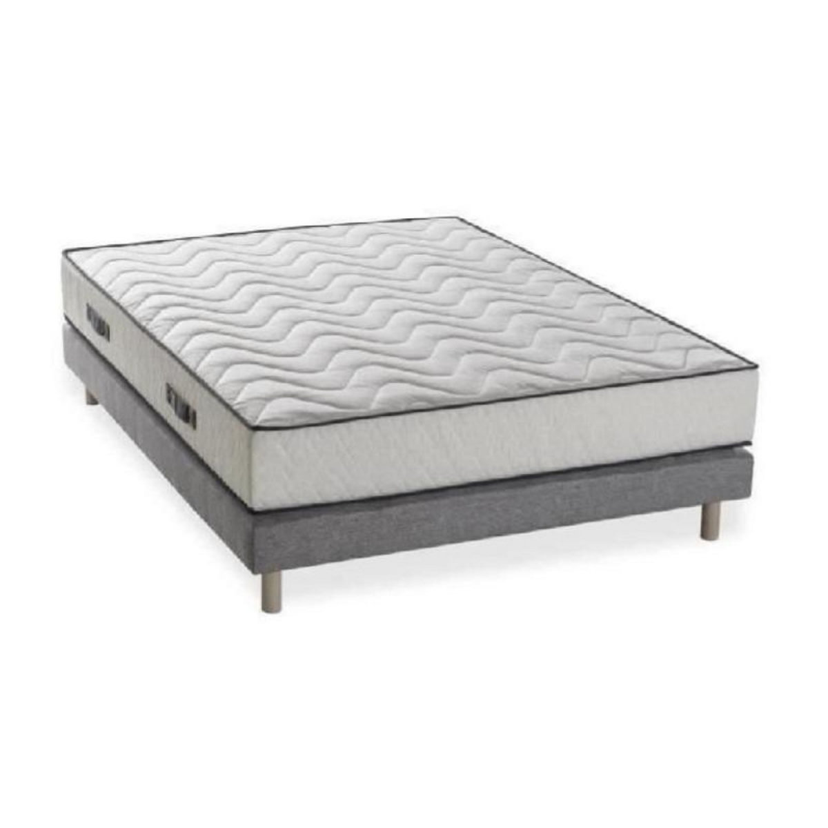 DEKO DREAM HOTEL SEASONS Ensemble matelas + sommier 140x190 cm - Mousse - 25 cm - 5 zones - DEKO DREAM