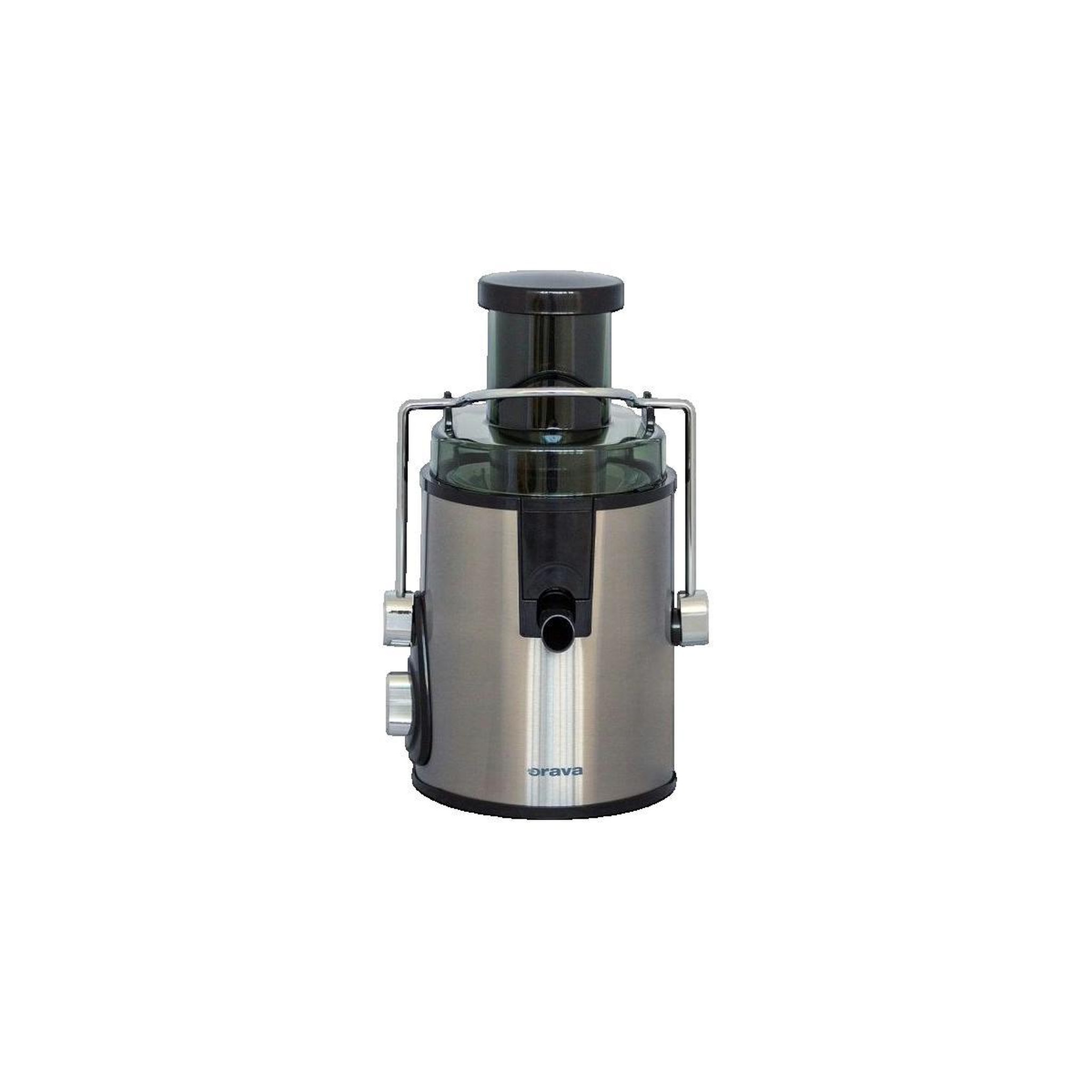 Voir la diapositive 2 : Orva Extracteur de jus Orava OS-112 noir et argent