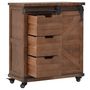 Voir la diapositive 4 : VIDAXL Armoire de rangement Bois de sapin massif 64x33,5x75 cm Marron