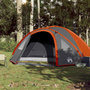 Voir la diapositive 3 : VIDAXL Tente de camping a dome 4 personnes orange impermeable