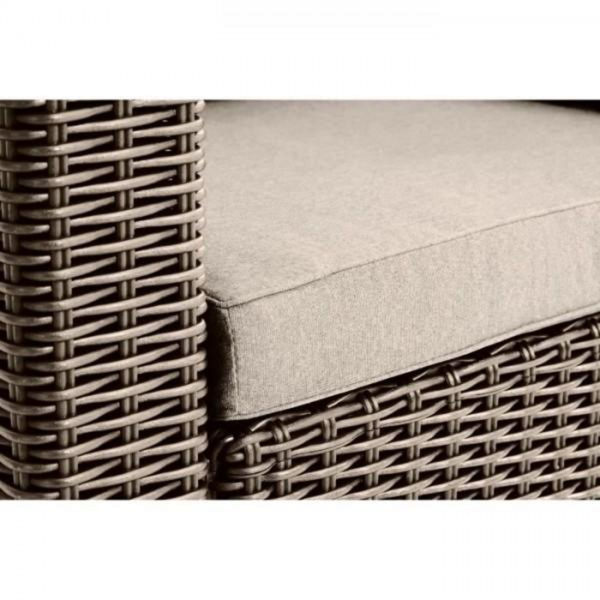 ALLIBERT by KETER Salon de jardin résine tressée imitation rotin ALLIBERT avec table basse - 5 personnes - California - Beige