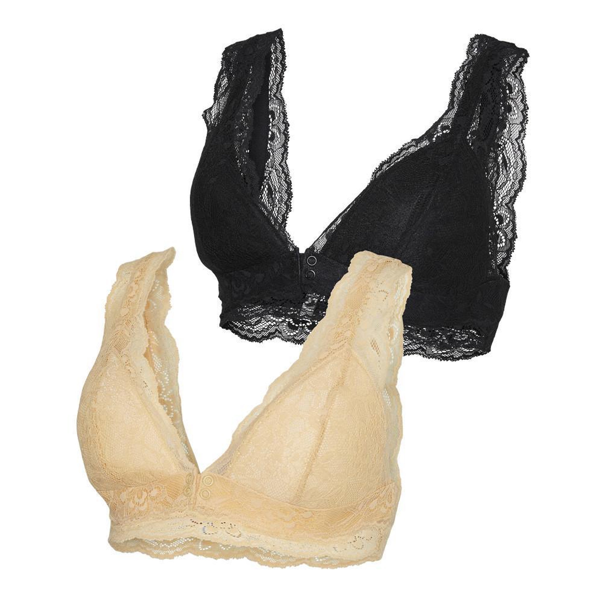 Voir la diapositive 4 : MAMALICIOUS X2 soutien gorge de grossesse orange/noir femme mamalicious enia