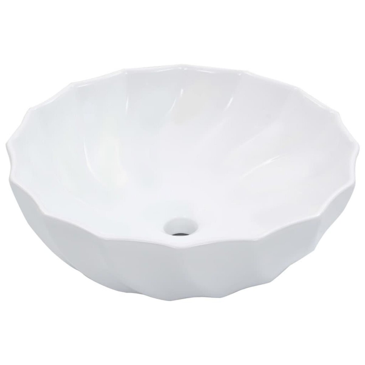 VIDAXL Lavabo 46x17 cm Ceramique Blanc