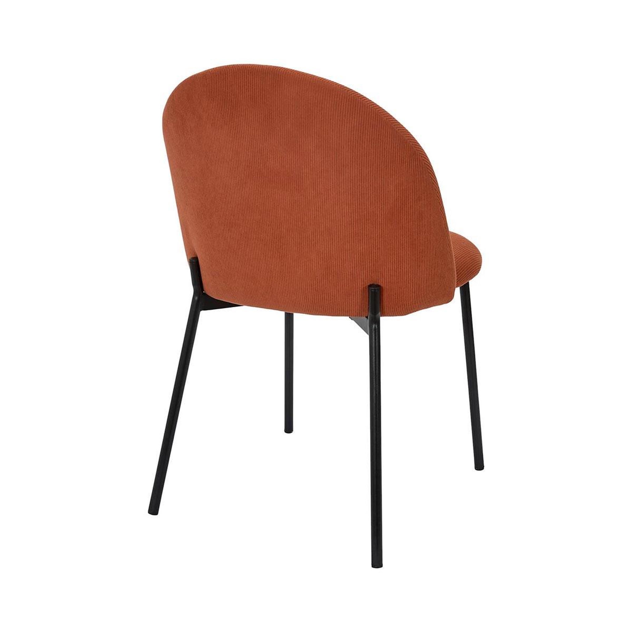 Voir la diapositive 5 : The Home Deco Factory Lot de 4 chaises côtelées arches  jules  78cm terracotta
