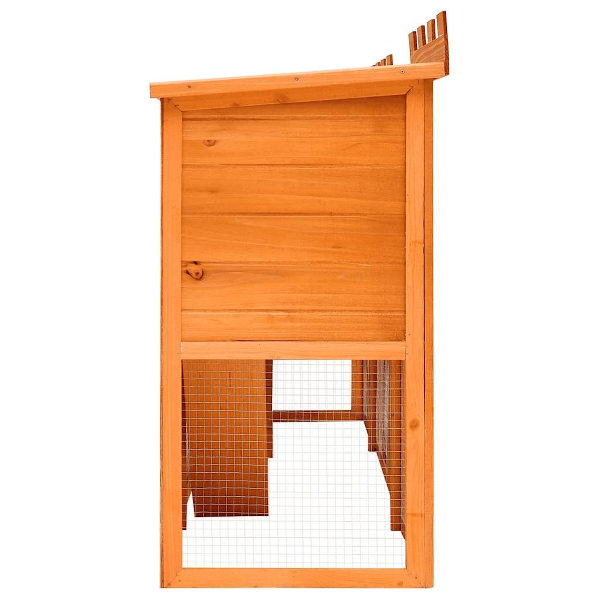 Voir la diapositive 4 : VIDAXL Clapier large d'exterieur avec maison double
