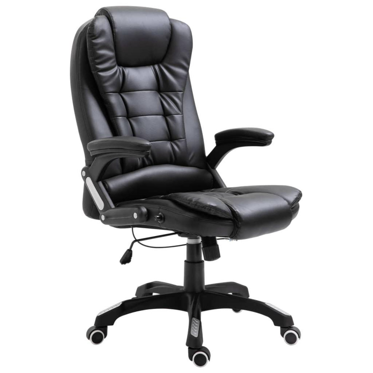 VIDAXL Chaise de bureau Noir Similicuir
