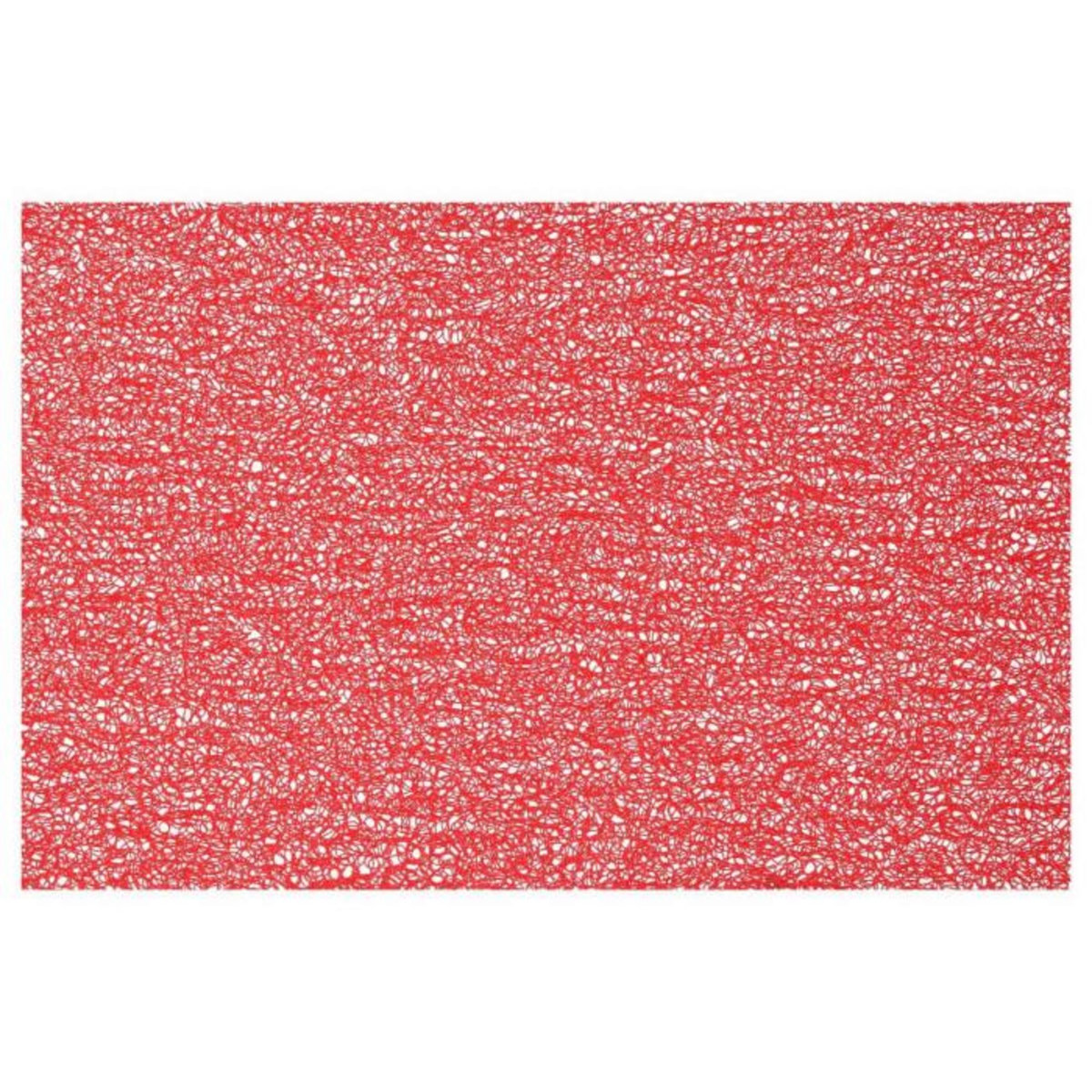 SECRET DE GOURMET Set de Table Rectangulaire  Spaghetti  30x45cm Rouge