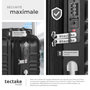 Voir la diapositive 5 : tectake Set de valises trolley rigides 4 parties, en plastique ABS robuste noir
