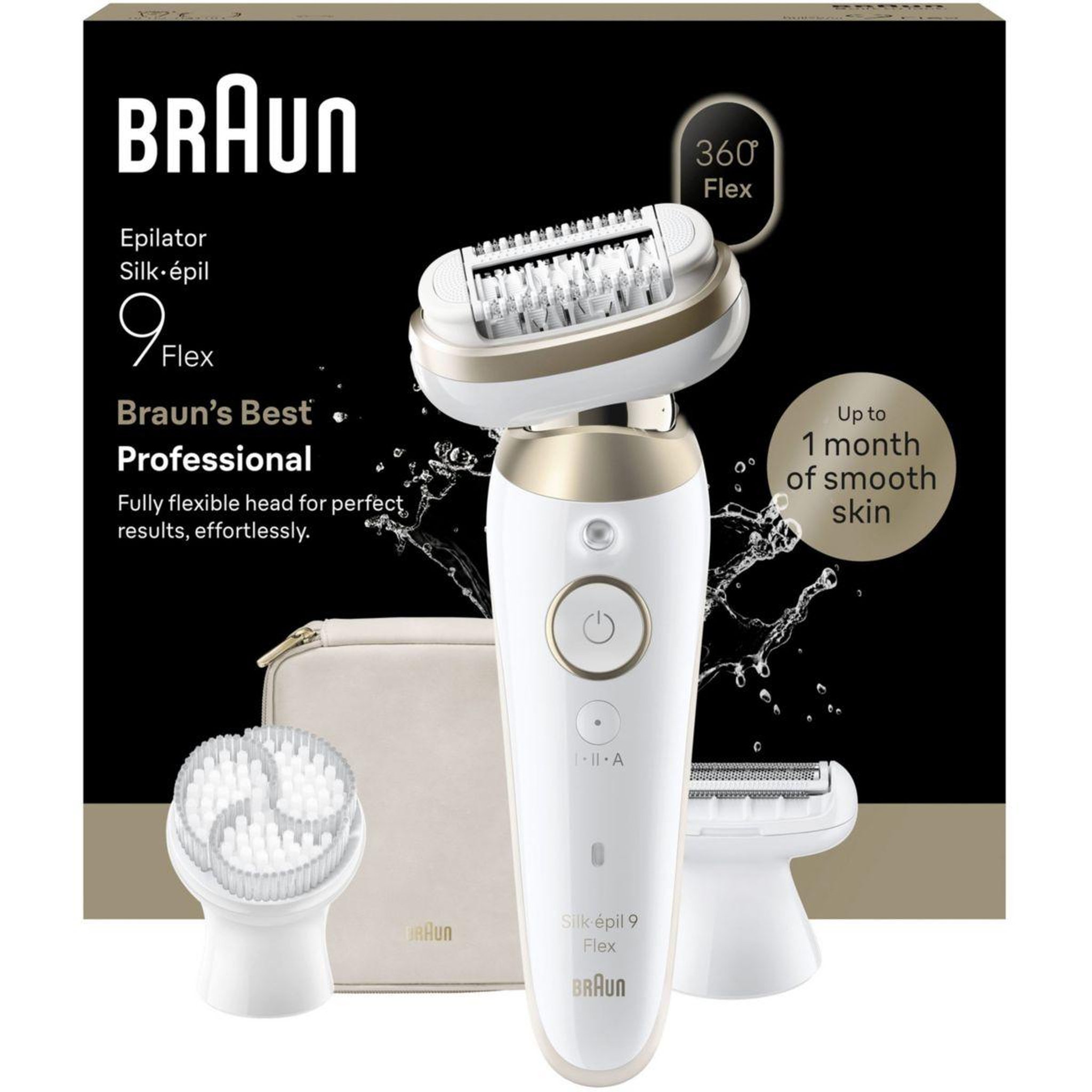 Voir la diapositive 1 : BRAUN Epilateur électrique Silk-épil SES 9-060 3D Flex