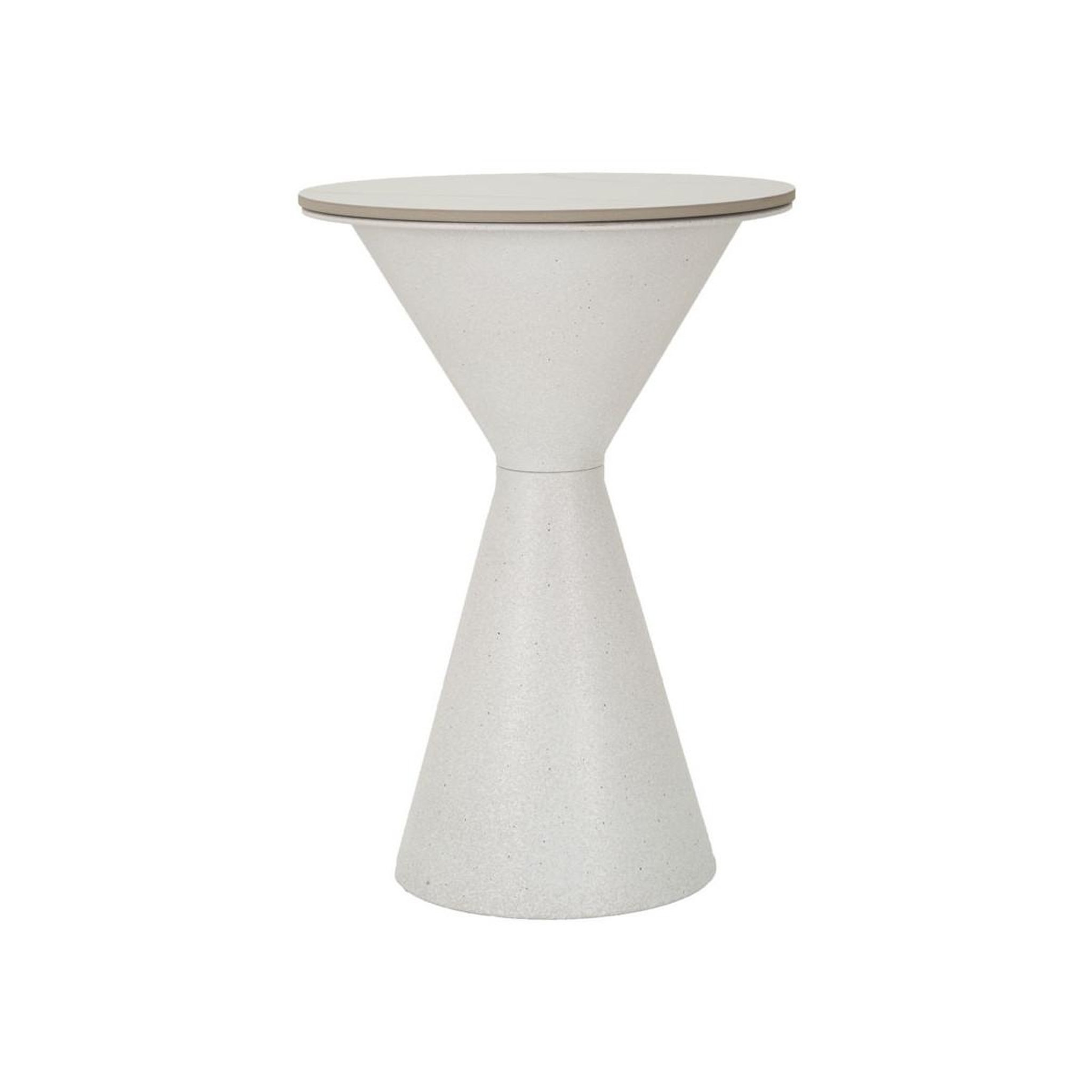 Paris Prix Table d'appoint effet marbre  alana  63cm blanc