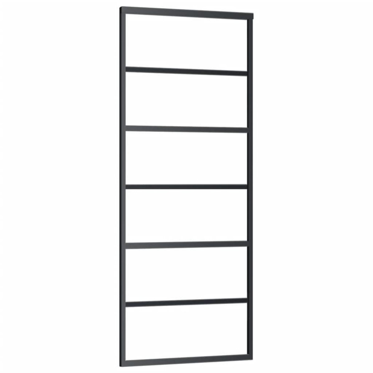 VIDAXL Porte coulissante et quincaillerie Verre ESG/Aluminium 76x205cm