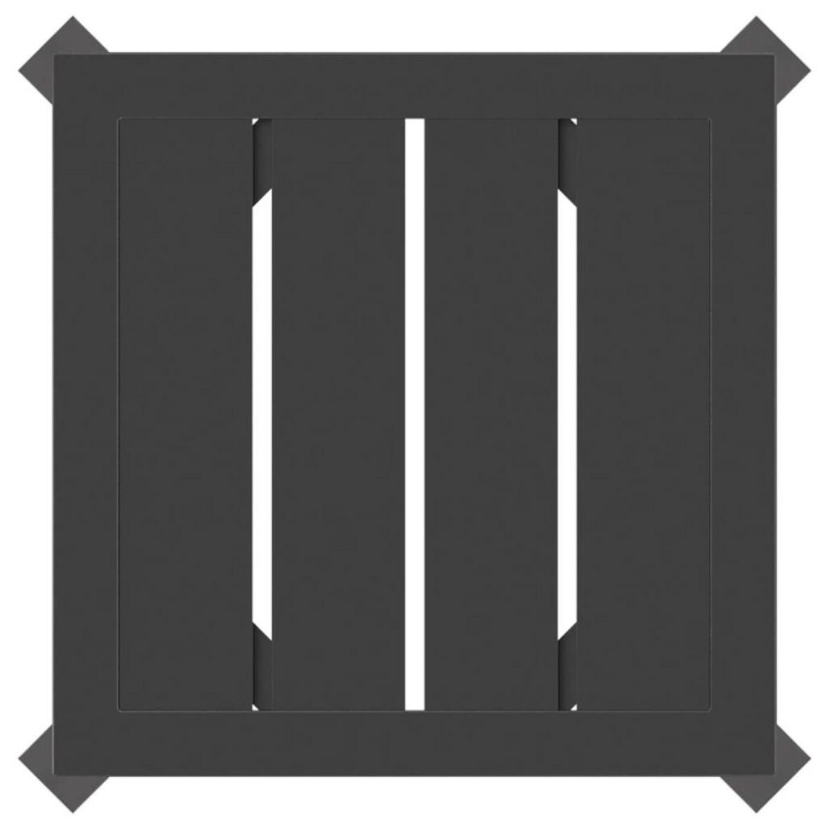 VIDAXL Table de jardin anthracite 34x34x38 cm acier