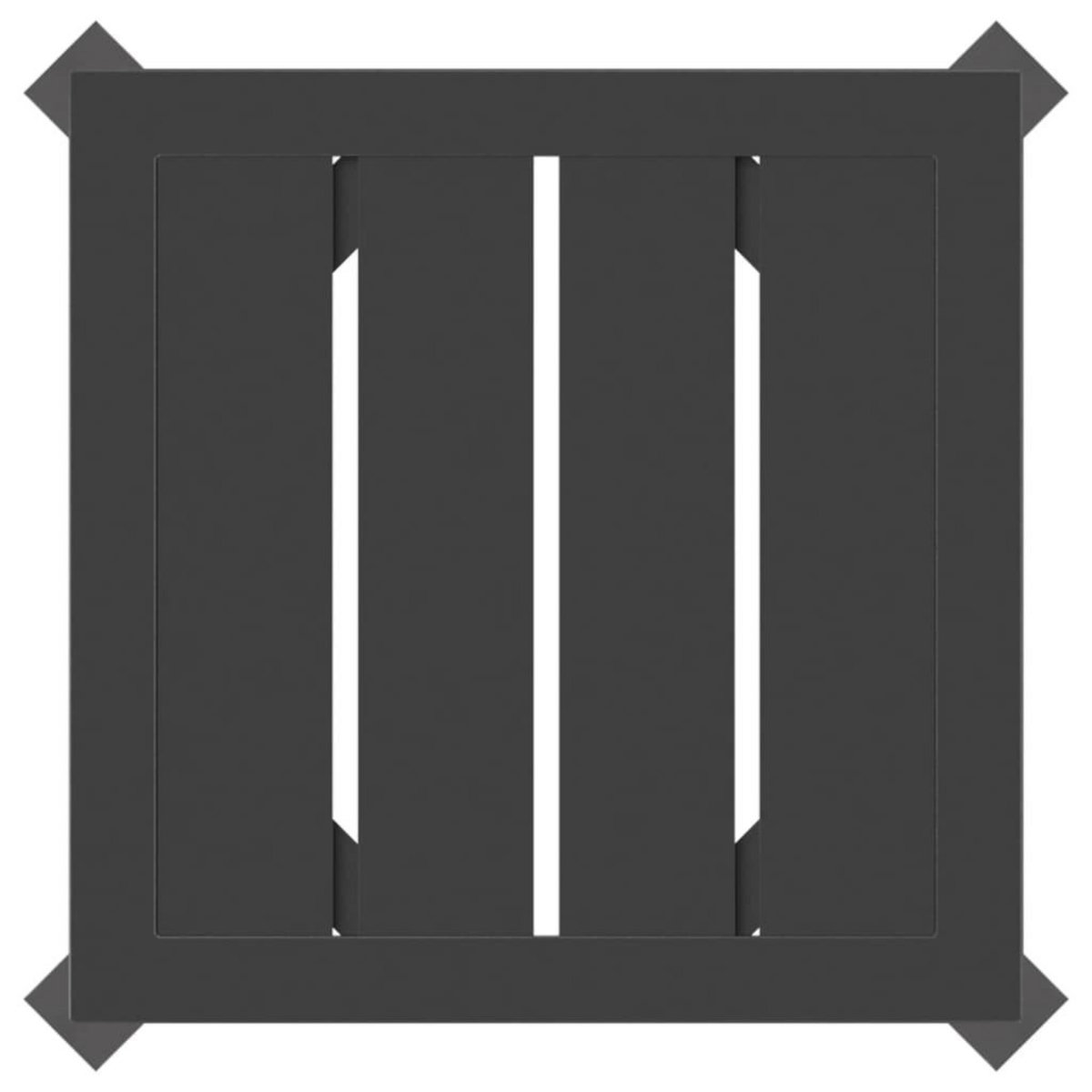 VIDAXL Table de jardin anthracite 34x34x38 cm acier