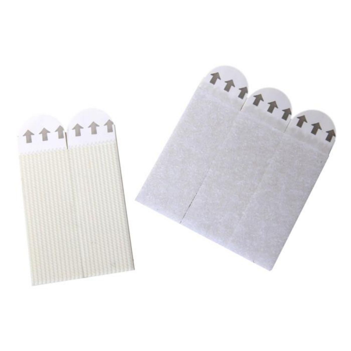 Paris Prix Lot de 8 Languettes de Fixation  Adhésif  6cm Blanc