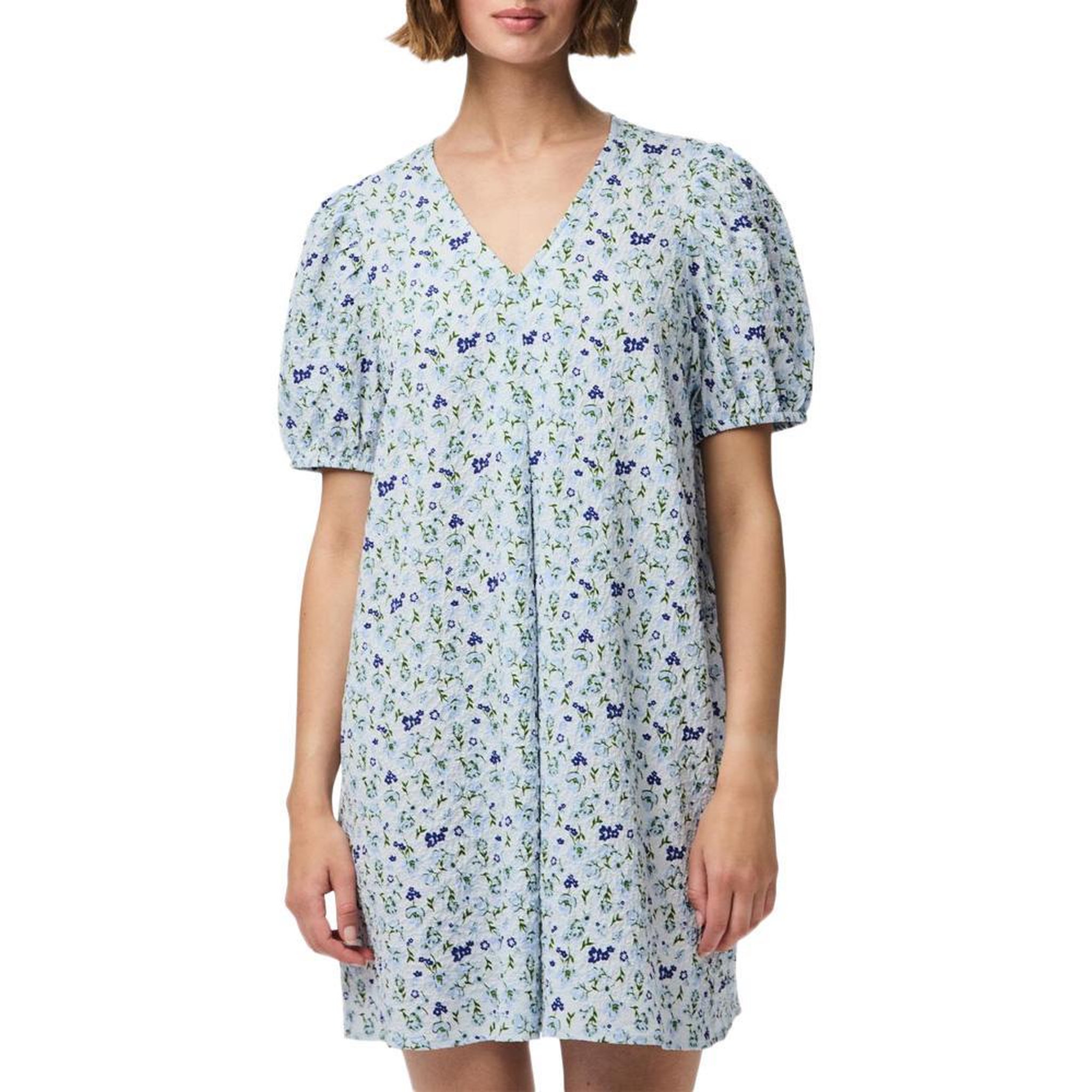 Pieces Robe Fleuris Bleu Femme Pieces Talia. Coloris disponibles : Bleu