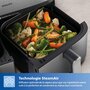 Voir la diapositive 4 : Philips Airfryer Double Panier vapeur Série 5000  9,0L NA555/00