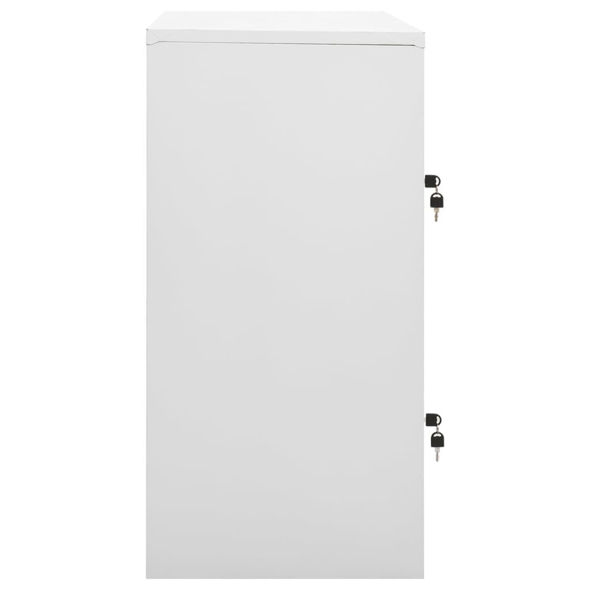 Voir la diapositive 4 : VIDAXL Armoires a casiers 2 pcs Gris clair et bleu 90x45x92,5 cm Acier