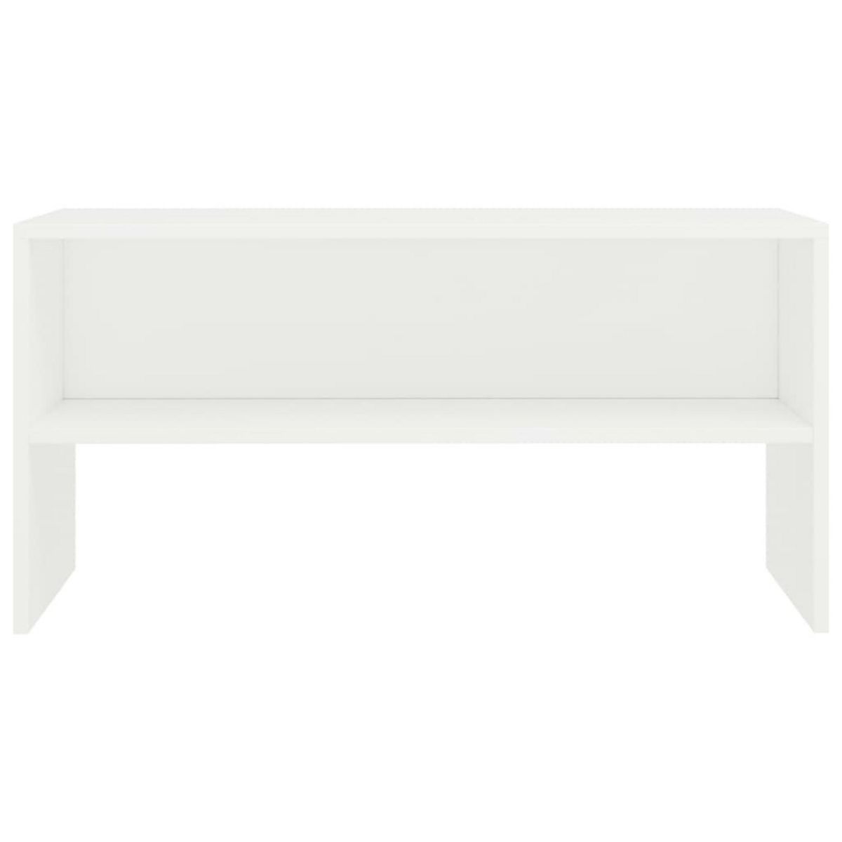 VIDAXL Meuble TV Blanc 80x40x40 cm Bois d'ingenierie