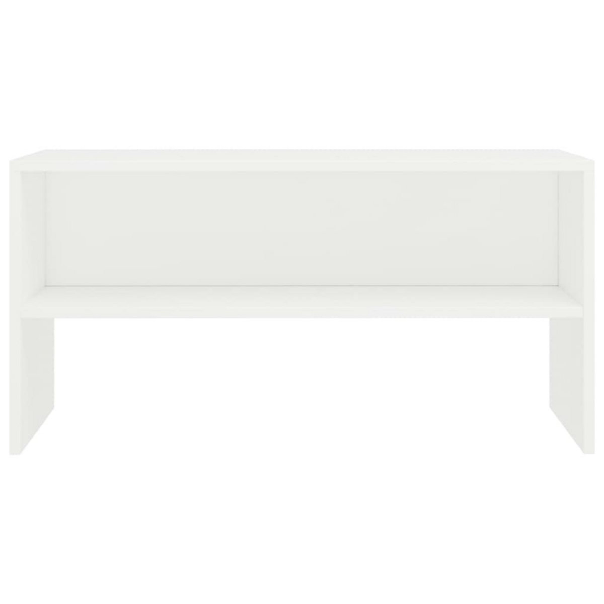 VIDAXL Meuble TV Blanc 80x40x40 cm Bois d'ingenierie