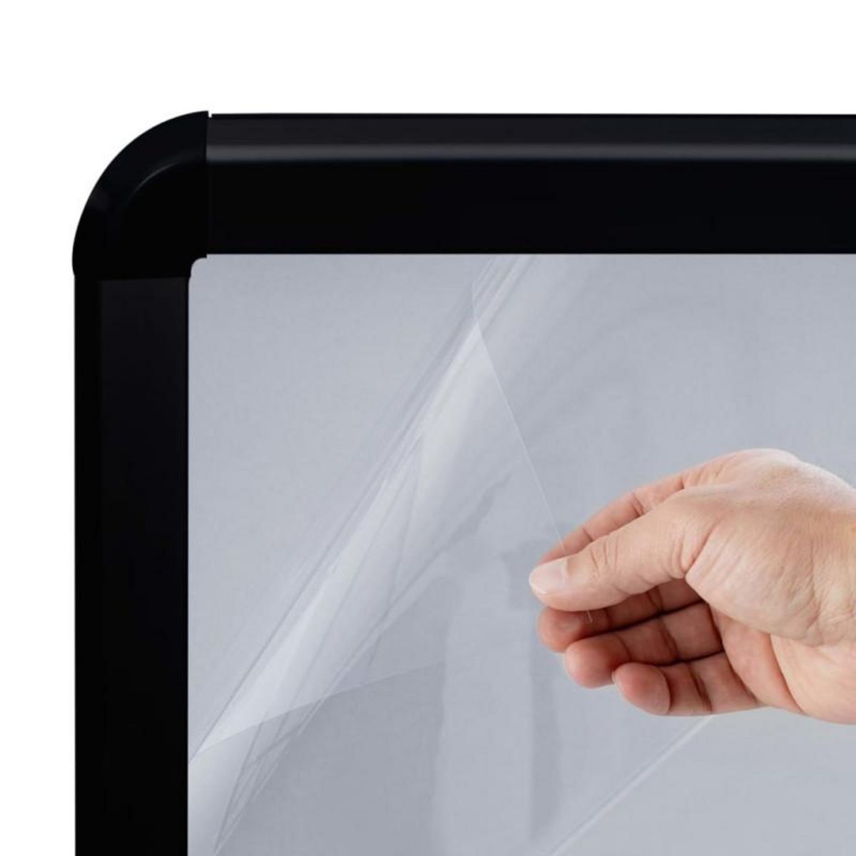 VIDAXL Support d affiche A1 à base d eau Noir Alliage d aluminium