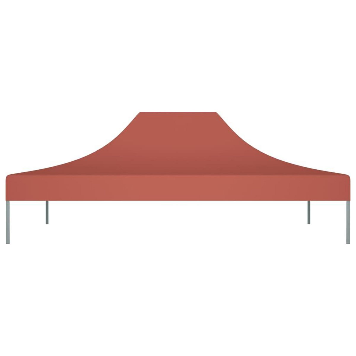 VIDAXL Toit de tente de reception 4,5x3 m Terre cuite 270 g/m^2