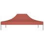 Voir la diapositive 3 : VIDAXL Toit de tente de reception 4,5x3 m Terre cuite 270 g/m^2
