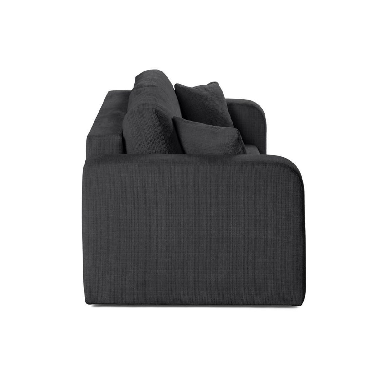 BEST MOBILIER Miro - canapé droit 2 places - en velours texturé