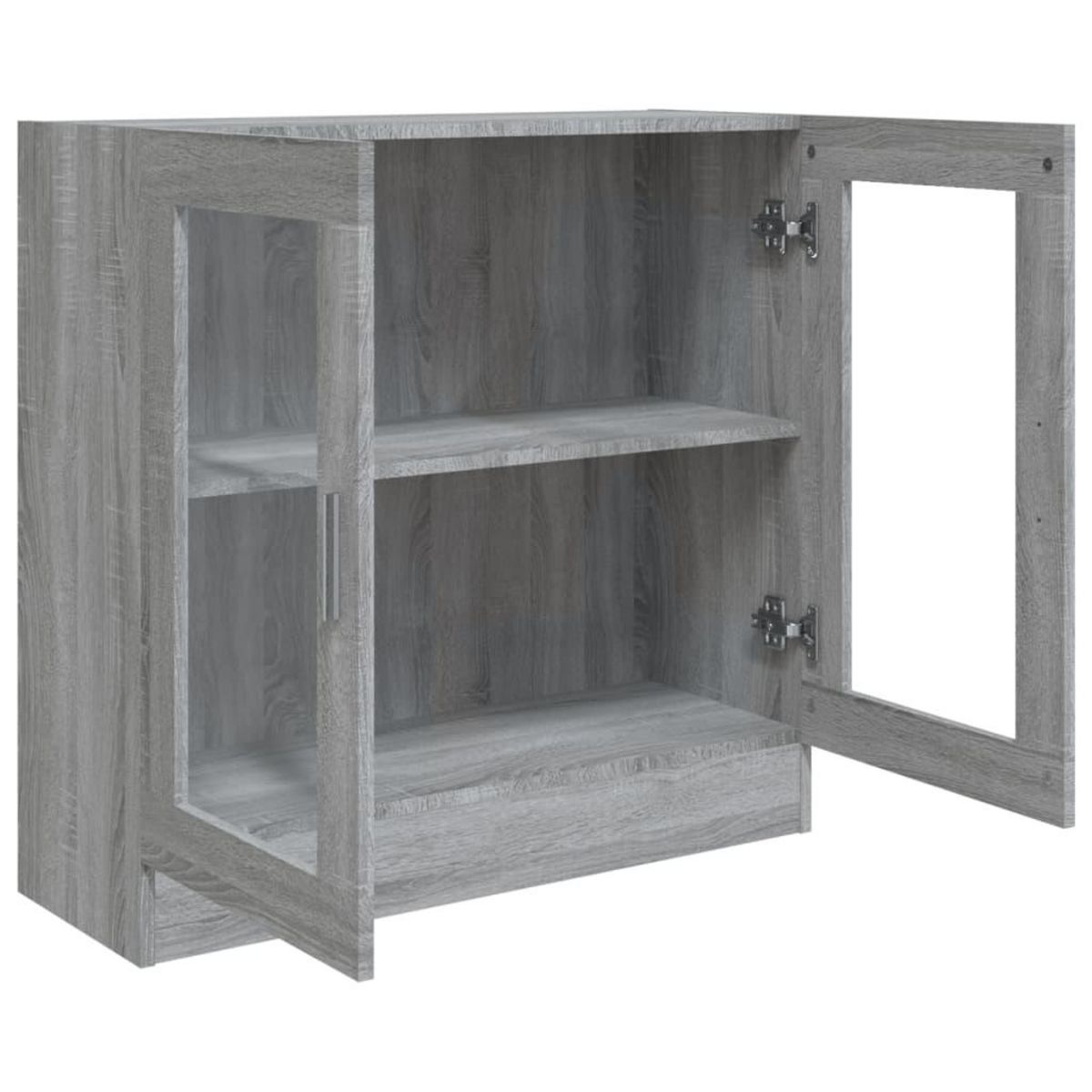 VIDAXL Armoire a vitrine Sonoma gris 82,5x30,5x80 cm Bois d'ingenierie