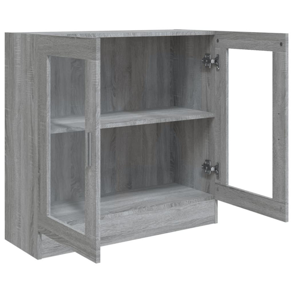 VIDAXL Armoire a vitrine Sonoma gris 82,5x30,5x80 cm Bois d'ingenierie