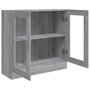 Voir la diapositive 5 : VIDAXL Armoire a vitrine Sonoma gris 82,5x30,5x80 cm Bois d'ingenierie