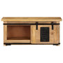 Voir la diapositive 2 : VIDAXL Meuble TV 90x35x40 cm Bois massif de manguier