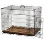 Voir la diapositive 1 : PAWHUT Cage caisse de transport pliante pour chien poignée, plateau amovible, coussin fourni 92 x 57 x 62,5 cm