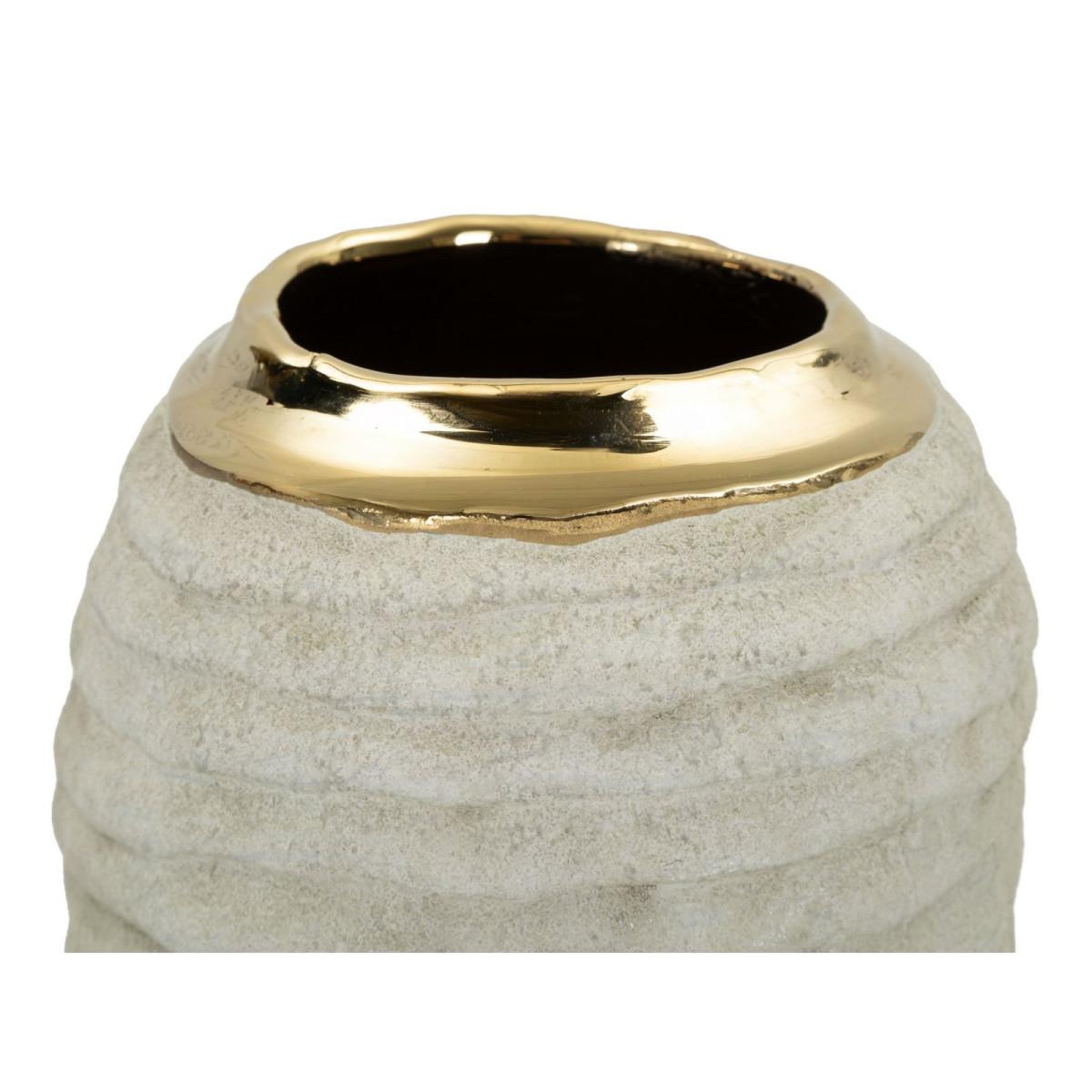 Voir la diapositive 3 : Paris Prix Vase design en céramique  lima  25cm gris