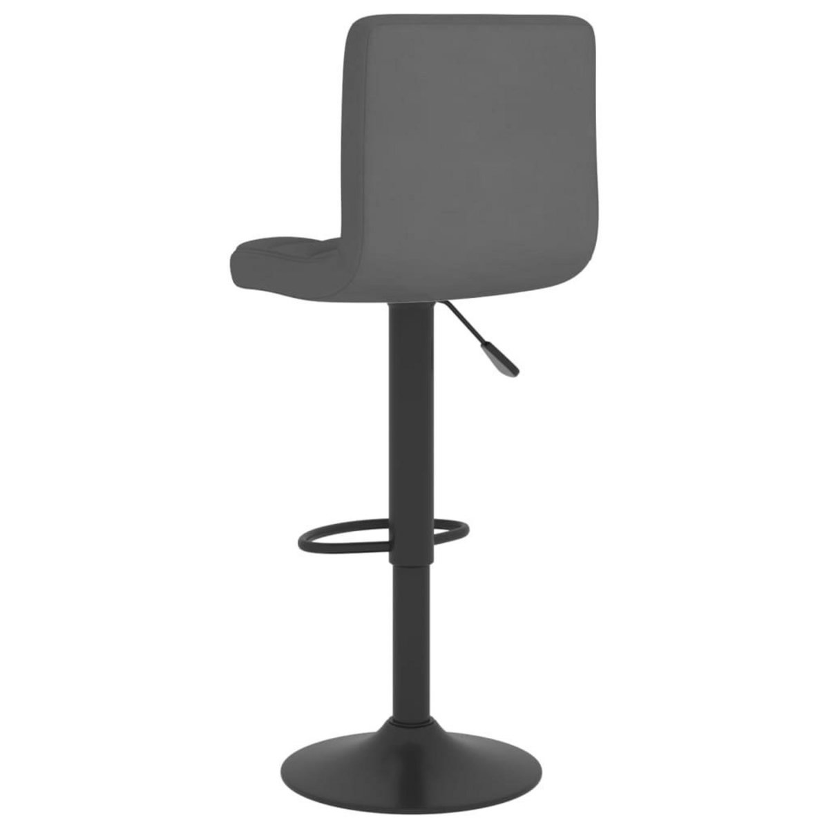 VIDAXL Tabourets de bar lot de 2 gris fonce tissu