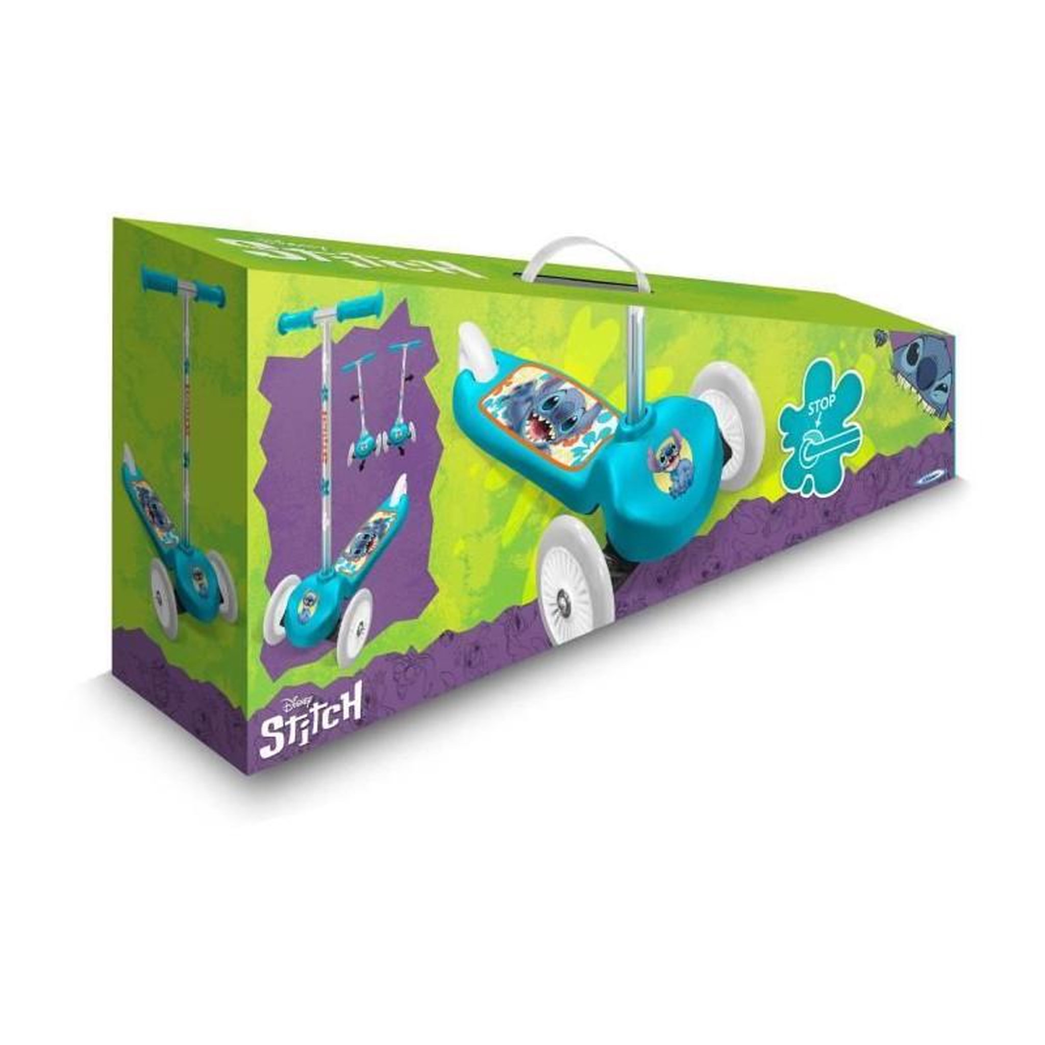Voir la diapositive 6 : DISNEY Trottinette Steering 3 roues - DISNEY - STITCH