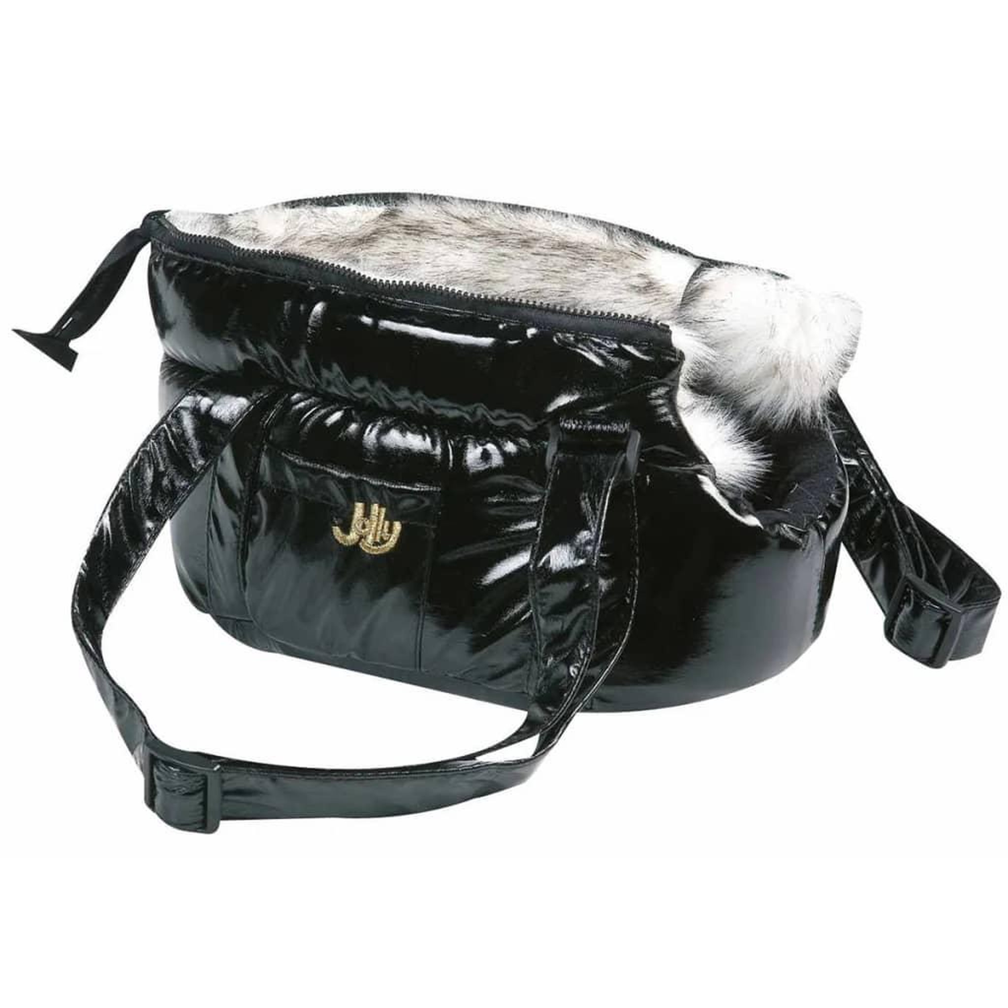 Voir la diapositive 2 : Flamingo FLAMINGO Sac de transport animaux de compagnie Lola Noir 32x17x42 cm