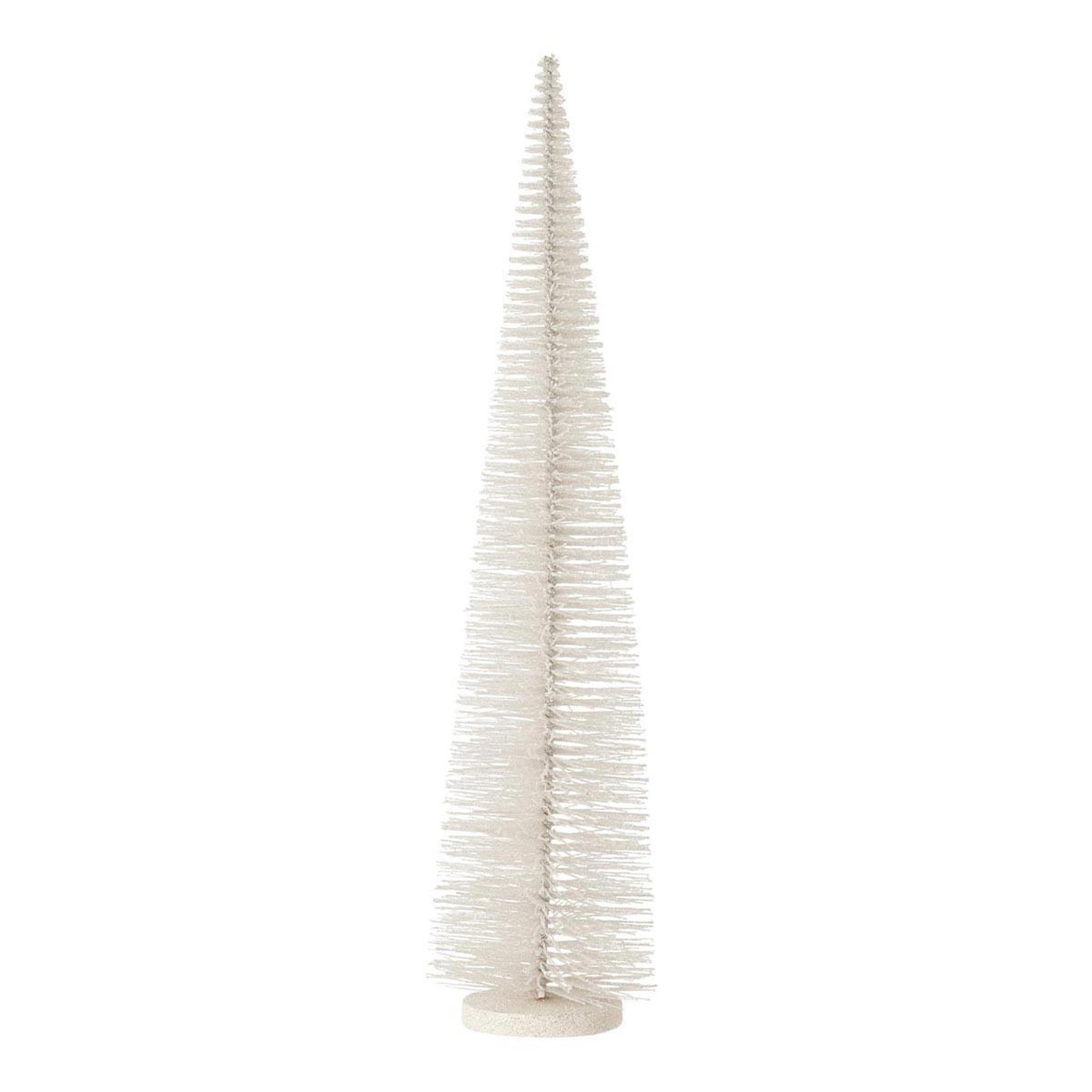 J-LINE Sapin de noël déco pailleté  josh  61cm blanc