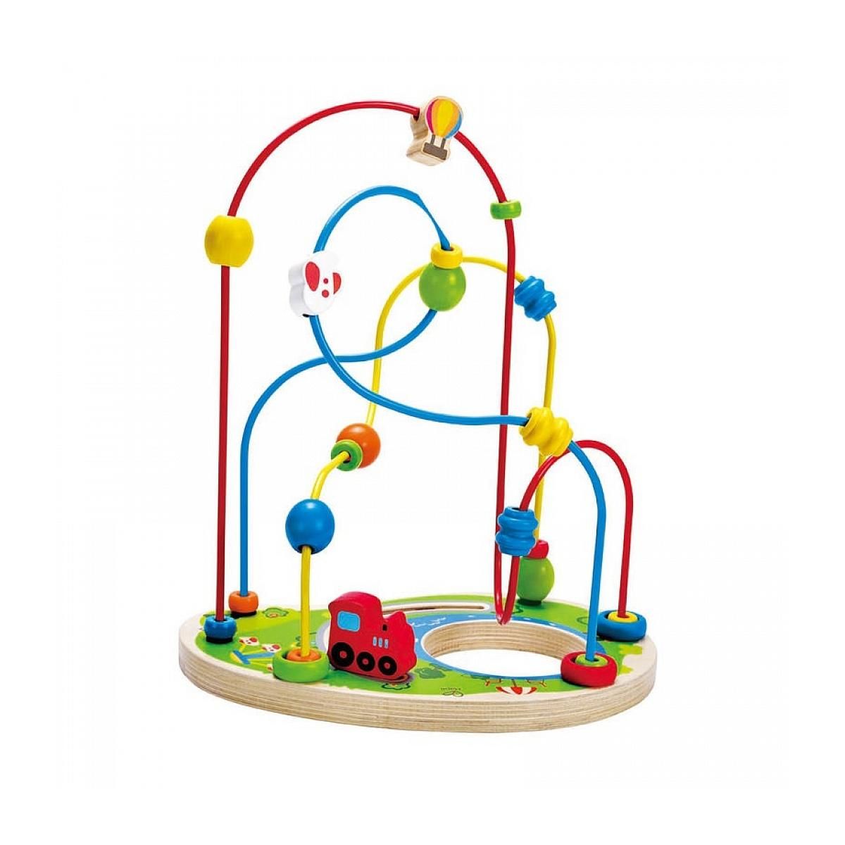 Hape Parcours Tonus en Bois - Jeu Éducatif pour Enfants de 24 Mois et Plus
