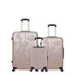 LES P'TITES BOMBES LPB LPB LUGGAGE - LOT DE 3 - Valises grand format, weekend et cabine XXS NAIS. Coloris disponibles : Gris, Bleu, Beige, Vert, Noir, Rose