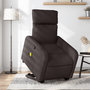 Voir la diapositive 1 : VIDAXL Fauteuil inclinable de massage Marron fonce Tissu