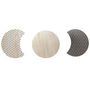 Voir la diapositive 4 : The Home Deco Factory Trio de Tables Gigognes - Beige et Noire - H. 36cm