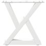 Voir la diapositive 5 : VIDAXL Pieds de table basse 2 pcs blanc 30x(30-31,3) cm acier
